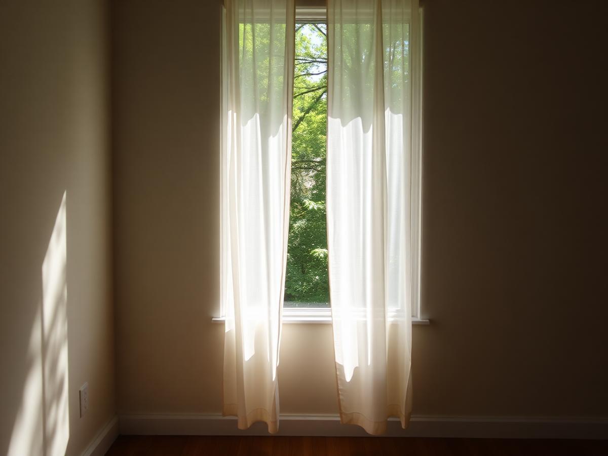 Sunlit window overlooking the surrounding wooded habitat